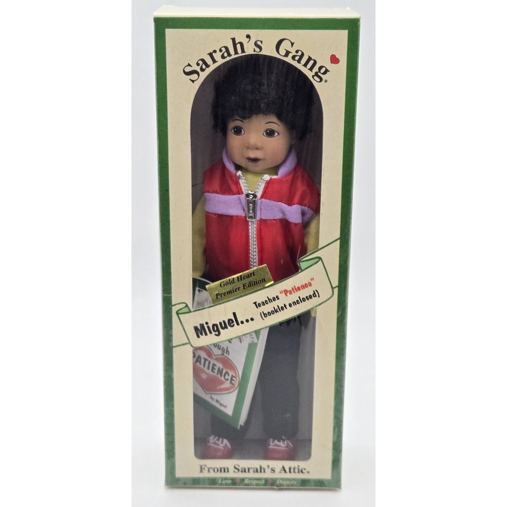 Sarah's Gang Miguel Doll 11 Inch Gold Heart Premier Edition Plush‎ 1996 Rare